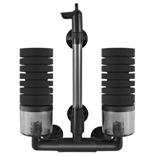 Compact Black Sponge Filter with Air Pump for Aquarium Use 2