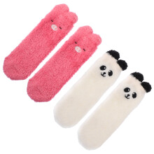 2 paar dicke wintersocken für kinder erwachsene
