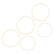 5St DIY Gouden Dream Catcher Ring Voor Bloemenkrans