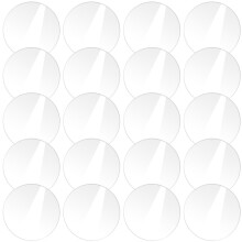 20Stk Runde Acrylplatte Transparent Für Diy Bastelprojekte