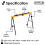 2x Saw Horses Work Bench Trestles 100KG Load 2