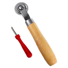 2Pcs Wooden Tire Patch Rollers with Nichrome Wheel for Tire Repair