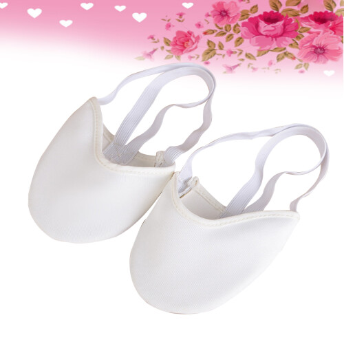 Ballerines Blanches À Demi-Semelle Pour Danse Moderne Latine 1
