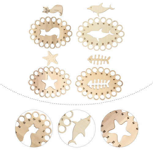 4 Pcs Embroidery Thread Organiser Sewing Storage Plate 2
