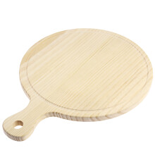 12 Zoll Naturholz Pizzaheber Schneidebrett 30*30*1,6 Cm
