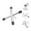 2St Pool Bridge Stick Houder, Metalen Billiards Cue Support 3
