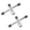 2St Pool Bridge Stick Houder, Metalen Billiards Cue Support 4