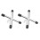 2St Pool Bridge Stick Houder, Metalen Billiards Cue Support 7