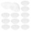 50Pcs Clear Plastic Bowl Plates Stable Snack Fruit Dish for Parties 1