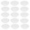 50Pcs Clear Plastic Bowl Plates Stable Snack Fruit Dish for Parties 9