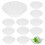 50Pcs Clear Plastic Bowl Plates Stable Snack Fruit Dish for Parties 2