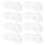 50Pcs Clear Plastic Bowl Plates Stable Snack Fruit Dish for Parties 5
