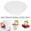 50Pcs Clear Plastic Bowl Plates Stable Snack Fruit Dish for Parties 11