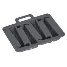 1St Silikon Eiswürfelform Hammerform Für Selbstgemachte Eisherstellung Grau