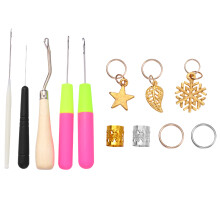 68-tlg. geflecht-zöpfe-werkzeuge set mit clips, haken und ringen