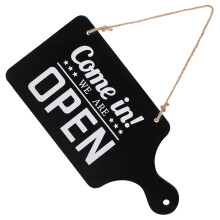 Zwart Open Gesloten Bord Dubbelzijdig Decor