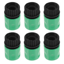 6-teiliger Kunststoff-Gartenschlauch-Adapter, 3/4 Zoll Schnellkupplung