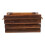 wood rectangle planter box rustic decorative indoor wedding centerpiece 1