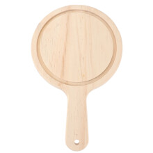 6-zoll naturholz-pizzablech, schneidebrett, spatel 15x15x1,6 cm
