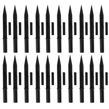 Stake Lights Solarlampen Aus Schwarzkunststoff 20 Sets