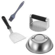 1 set hamburger-patty- aus metall mit spatel zum