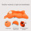 Floating Baby Bath Support Cushion, Soft & Adjustable, Orange 4