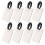8Pièces Marqueurs Bagages DIY Transparent Mdf Pour Usage Quotidien 6