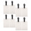 8Pièces Marqueurs Bagages DIY Transparent Mdf Pour Usage Quotidien 9