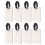 8Pièces Marqueurs Bagages DIY Transparent Mdf Pour Usage Quotidien 4
