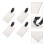 8Pièces Marqueurs Bagages DIY Transparent Mdf Pour Usage Quotidien 3