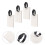 8Pièces Marqueurs Bagages DIY Transparent Mdf Pour Usage Quotidien 5