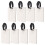 8Pièces Marqueurs Bagages DIY Transparent Mdf Pour Usage Quotidien 8
