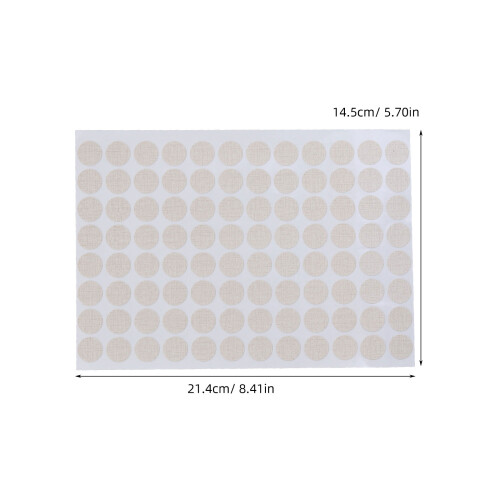 96Pièces Stickers Cachent Trous De Vis Beige, Décor Bois Résistant Eau 1