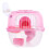 Cage Transport Rose Ventilée En ABS Pour Petits Animaux 1