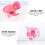 Cage Transport Rose Ventilée En ABS Pour Petits Animaux 7