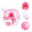 Cage Transport Rose Ventilée En ABS Pour Petits Animaux 4