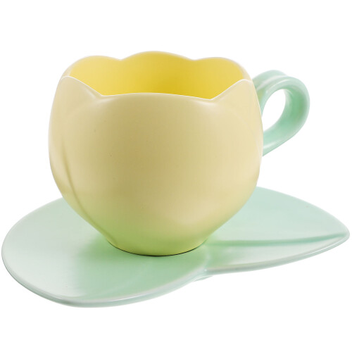 1 Set Keramik Kaffeebecher Mit Unterteller Design