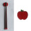 2 holz essstäbchenhalter japanisch apfel-design für 6