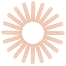 Beige Wooden Dowel Rods for Furniture and Craft Woodworking