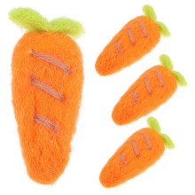 4Stk Orange Filz Karotte Broschen Für Basteln