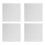 4er-pack -panel 20x20 cm malgrund für kunstmalerei weiß 3