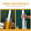 Plastic Lemon Muddler White Ergonomic Handle for Bar and Kitchen 9