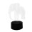 3d led usb touch elefant tischleuchte schwarz 1
