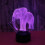 3d led usb touch elefant tischleuchte schwarz 9