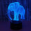 3d led usb touch elefant tischleuchte schwarz 7
