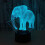 3d led usb touch elefant tischleuchte schwarz 6