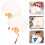 2St white Handwaaiers, Perfect Schilderen En Versiering 9