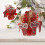 1 set kunstblumen bonsai , künstliche stechpalme 11