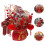 1 set kunstblumen bonsai , künstliche stechpalme 10