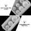 2Pcs Durable Silicone DIY Necklace Pendant Mold Creative Crystal Mold 11